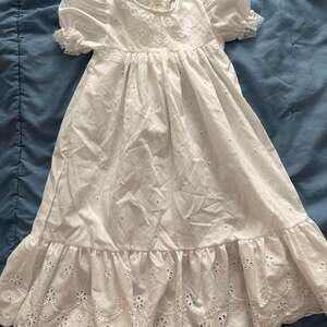 Vintage Alexis Baby Girl White Eyelet Lace Christening Baptism Dress Gown 3 Mont
